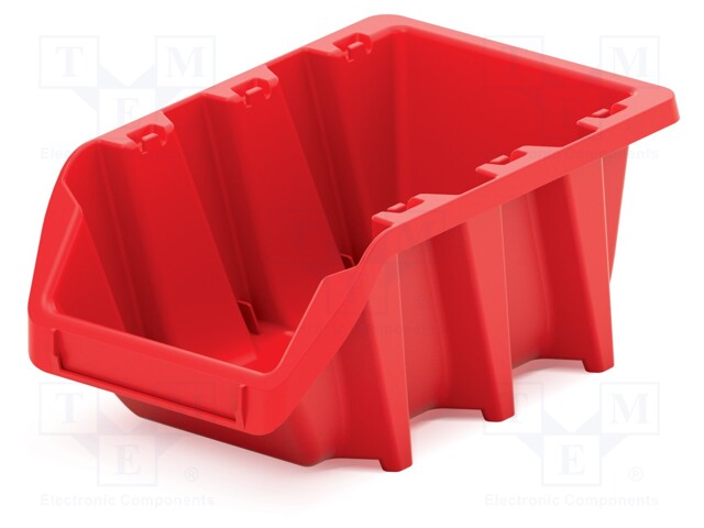 Container: cuvette; red; 98x160x70mm; KBIL16; BINEER; long