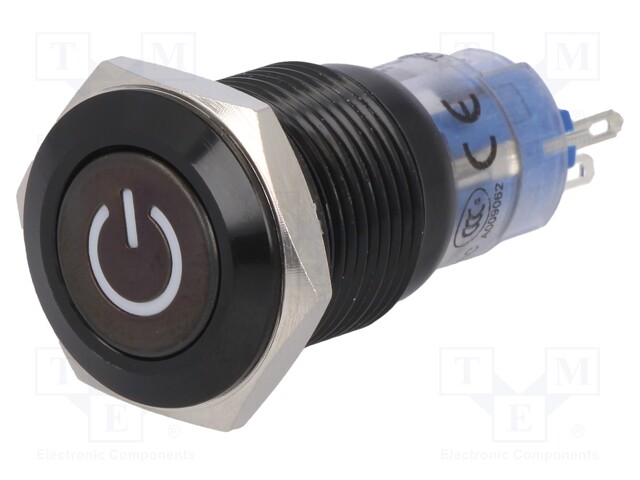 Switch: vandal resistant; Pos: 2; SPDT; 0.5A/220VAC; 1A/24VDC; IP40