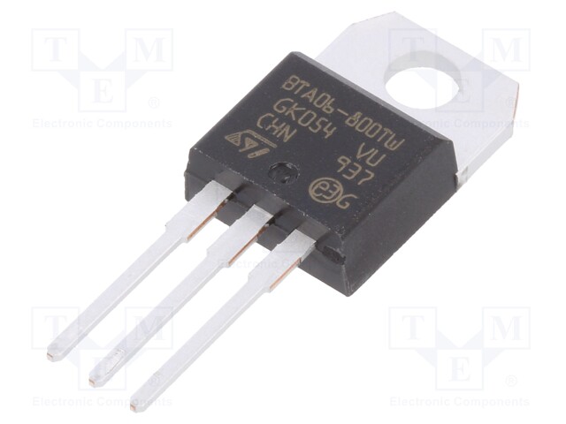 Triac; 800V; 6A; 5mA; THT; logic level; tube; TO220AB