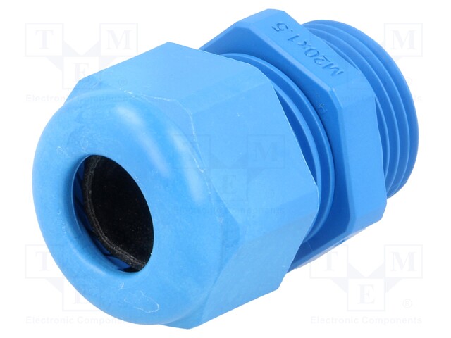 Cable gland; M20; IP68; Mat: polyamide; blue; UL94V-0