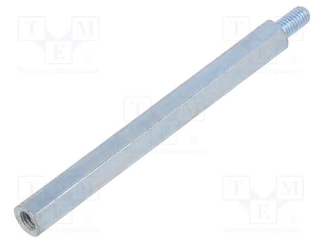 Screwed spacer sleeve; 80mm; Int.thread: M5; Ext.thread: M5