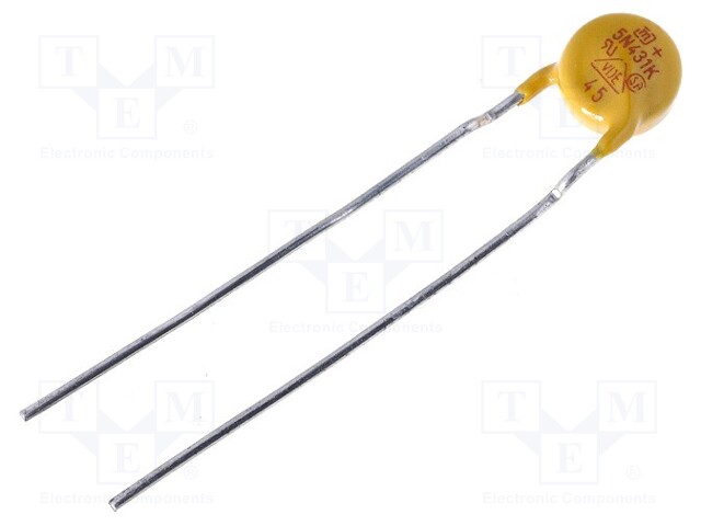 Varistor: metal-oxide; THT; 275VAC; 350VDC; 430V; ±10%; 400A; 20J