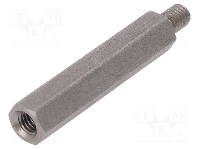 Screwed spacer sleeve; Int.thread: M5; 40mm; Ext.thread: M5