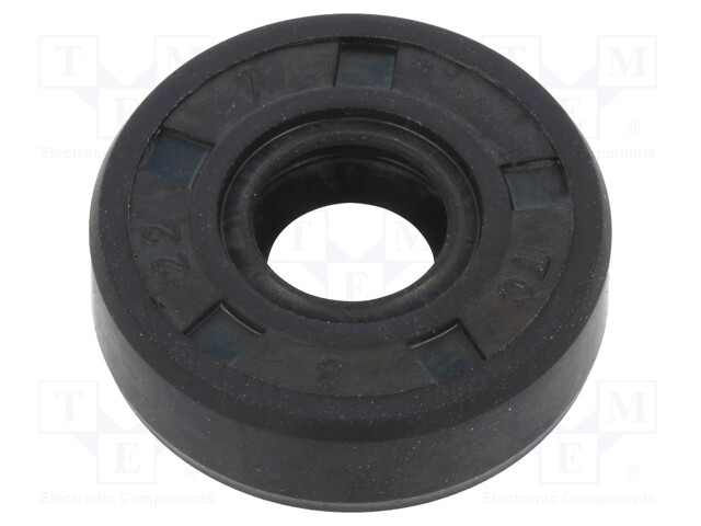 Oil seal; NBR; D: 7mm; -40÷100°C; Shore hardness: 70; Shaft dia: 8mm