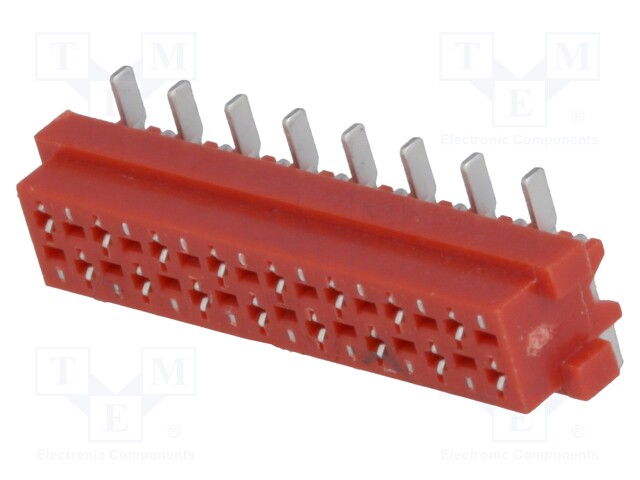 Socket; wire-board; female; PIN: 16; SMT; on PCBs; 30V; 1A; -40÷105°C