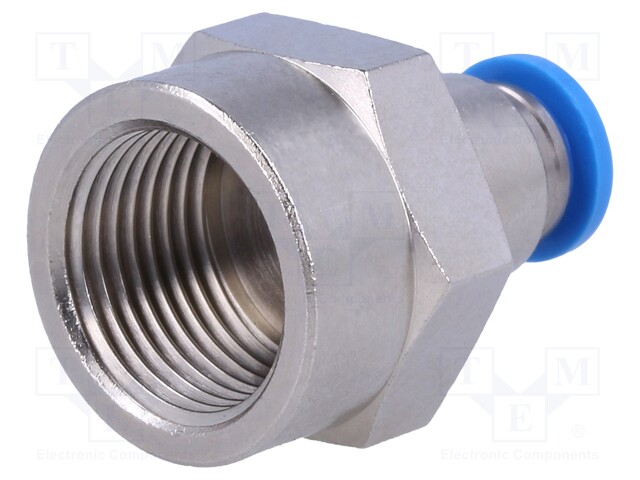 Push-in fitting; straight; Input thread: G 3/8" internal; 6mm