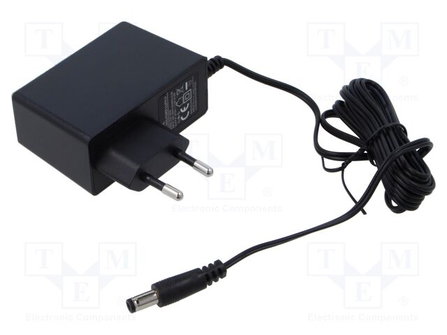 Power supply: switched-mode; mains,plug; 24VDC; 1A; 24W; Plug: EU