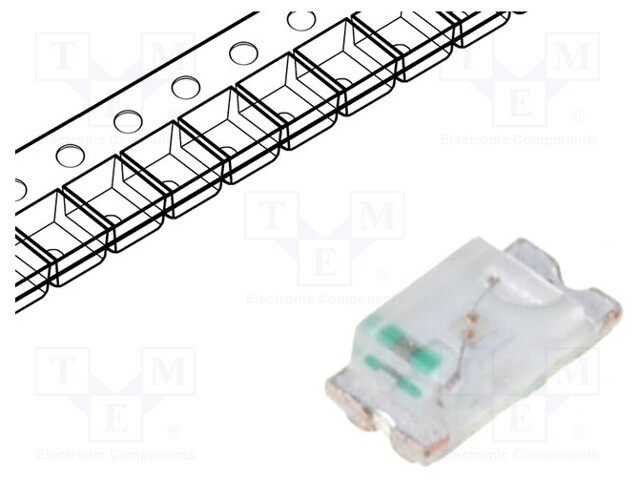 LED; SMD; 0603; blue; 14÷40mcd; 1.6x0.8x0.6mm; 120°; 2.5÷3.4V; 5mA