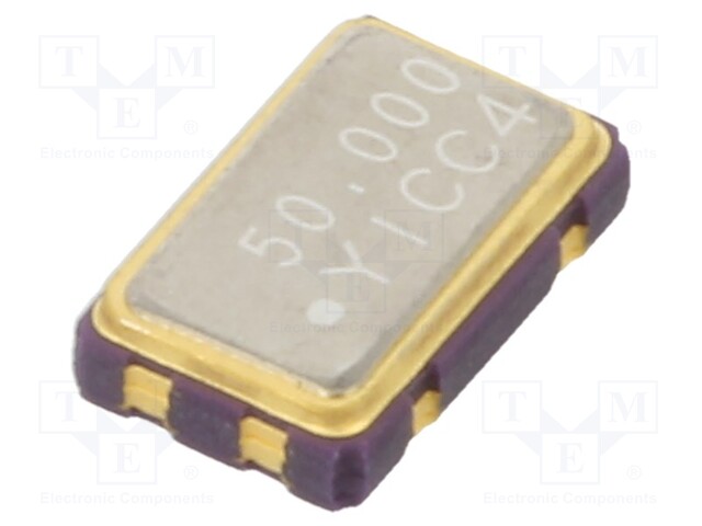 Generator: quartz; 50MHz; SMD; 3.3V; ±100ppm; -10÷70°C; 5x3.2x1.3mm