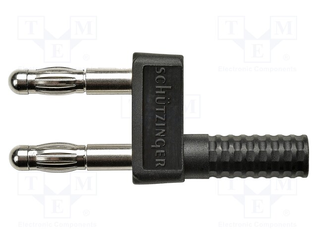 4mm banana; banana 4mm socket,banana 4mm plug x2; 32A; black