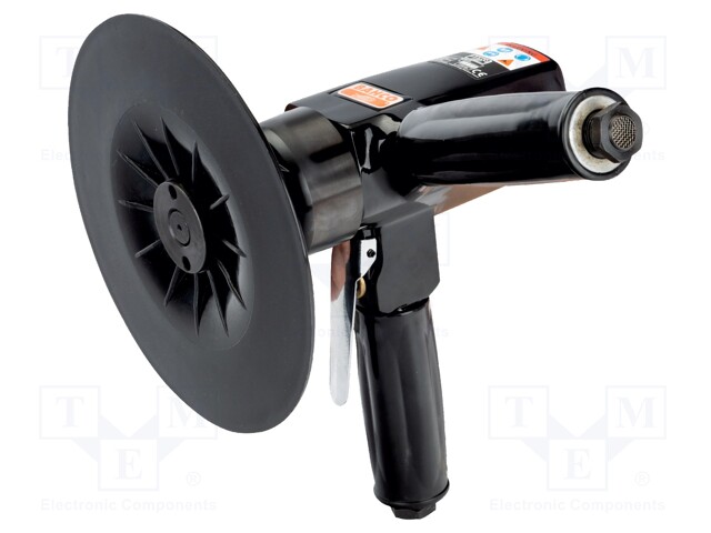 Vertical polisher; pneumatic; 6.3bar; 177l/min; 87.45dBA; 185mm