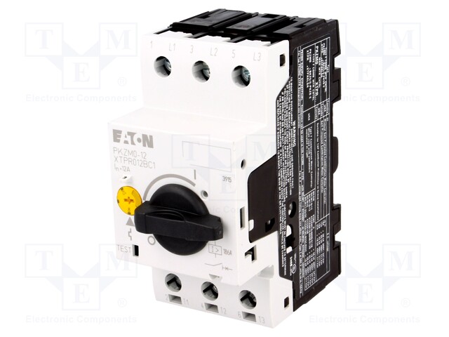 Motor breaker; 5.5kW; 220÷690VAC; DIN; Overcurrent release: 8÷12A