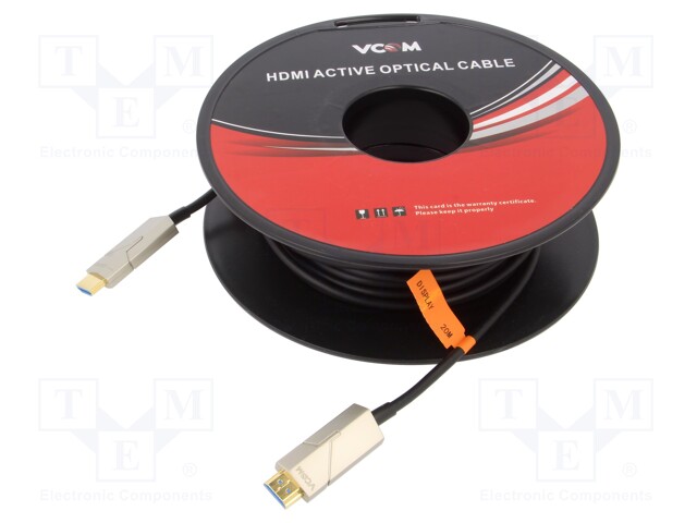 Cable; HDCP 2.2,HDMI 2.0,optical; HDMI plug,both sides; 20m