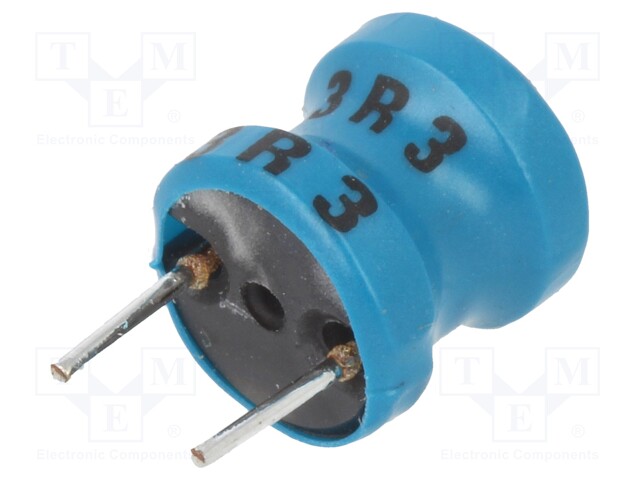 Inductor: ferrite; 3.3uH; 4.9A; 30mΩ; ±20%; 10kHz