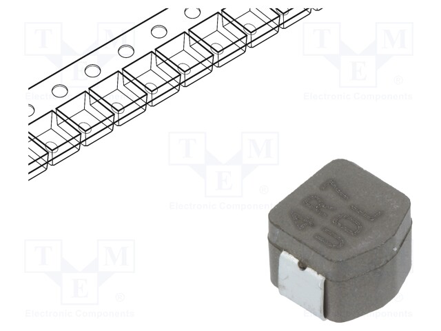 Inductor: wire; SMD; 3126; 4.7uH; Ioper: 6.3A; 20mΩ; -55÷155°C; ±20%