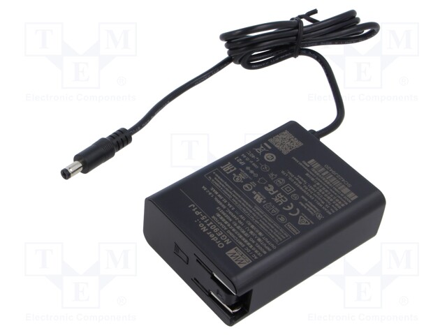 Power supply: switched-mode; plug; 15VDC; 5.5A; 82.5W; Out: 5,5/2,1