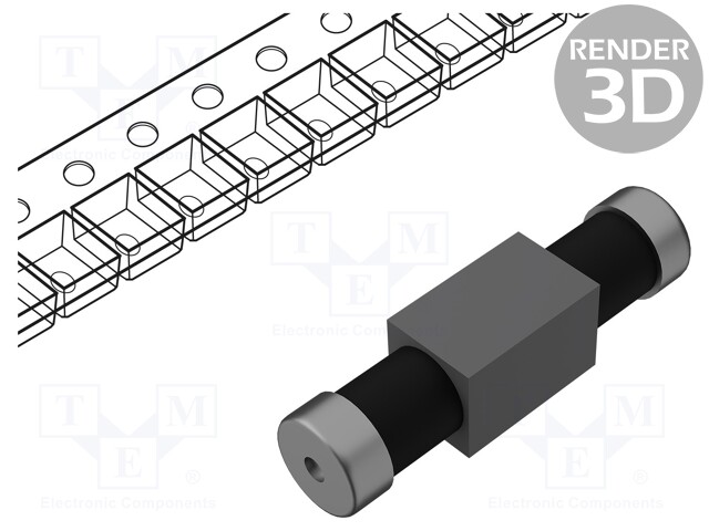 Feedthrough Capacitor, 680 pF, 50 V, 2 A, 2706 [6816 Metric], Surface Mount, ± 30%