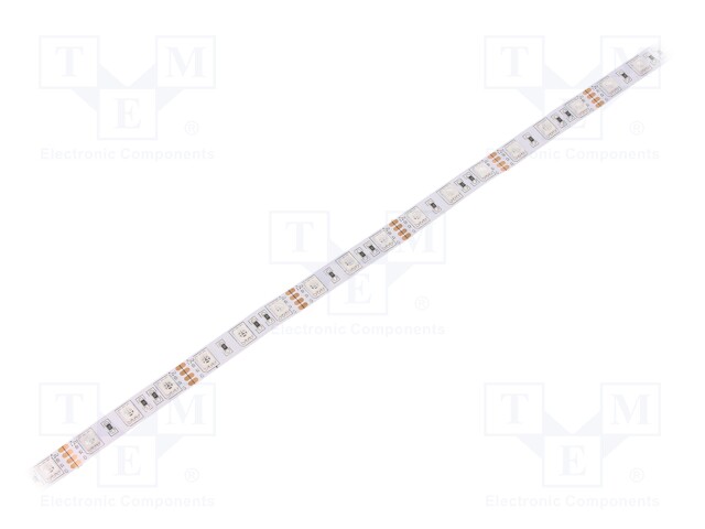 LED tape; RGB; LED/m: 60; SMD; 5050; 12V; 10mm; without cover; IP20