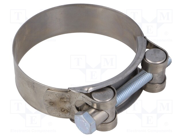 T-bolt clamp; W: 24mm; Clamping: 68÷73mm; chrome steel AISI 430