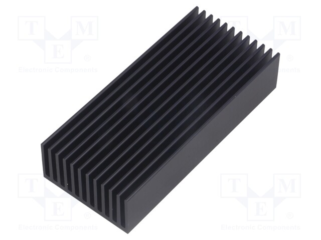 Heatsink: extruded; grilled; black; L: 100mm; W: 45mm; H: 22mm