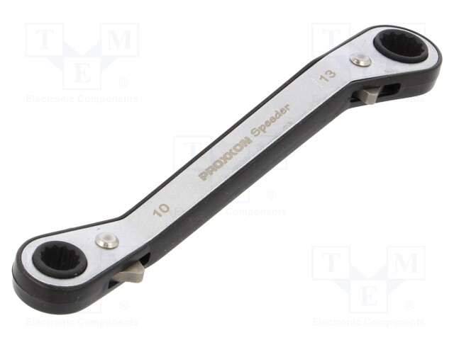 Wrench; box,with ratchet; 10mm,13mm; Speeder