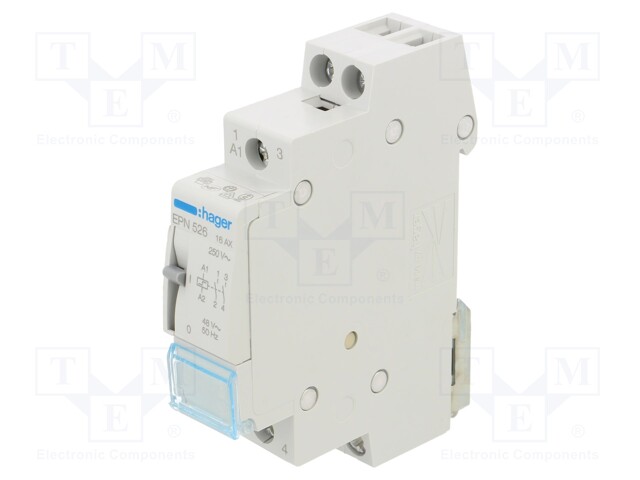 Relay: installation; bistable; NO x2; Mounting: DIN; 16A; -5÷40°C