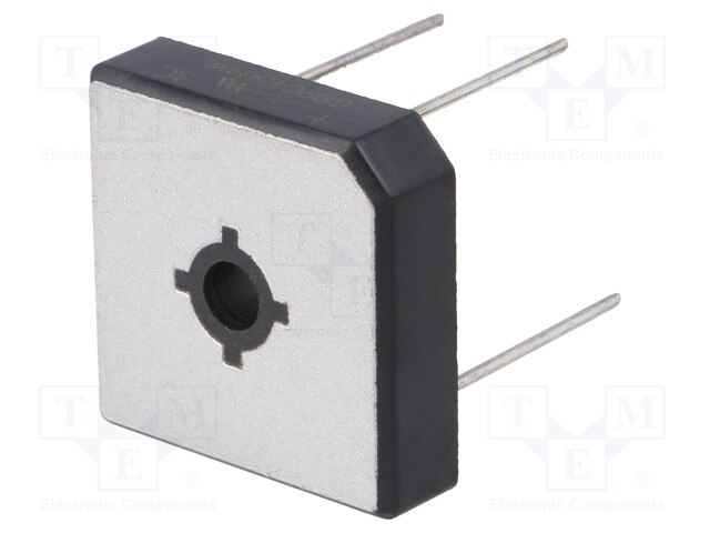 Single-phase bridge rectifier; Urmax: 400V; If: 15A; Ifsm: 300A