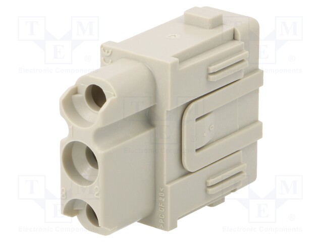 Connector: HDC; module; female; MIXO CX; PIN: 3; w/o contacts; 40A