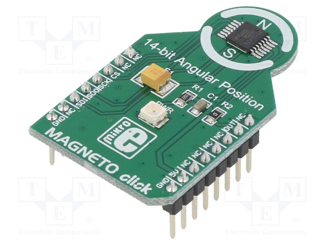 Click board; magnetic field sensor; PWM,SPI; AS5048A; 5VDC