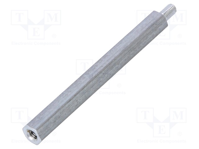 Screwed spacer sleeve; Int.thread: M3; 50mm; Ext.thread: M3