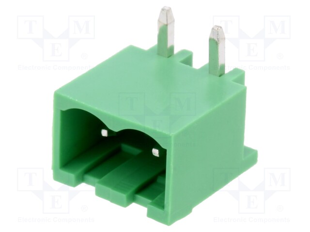 Pluggable terminal block; Contacts ph: 5mm; ways: 2; angled 90°