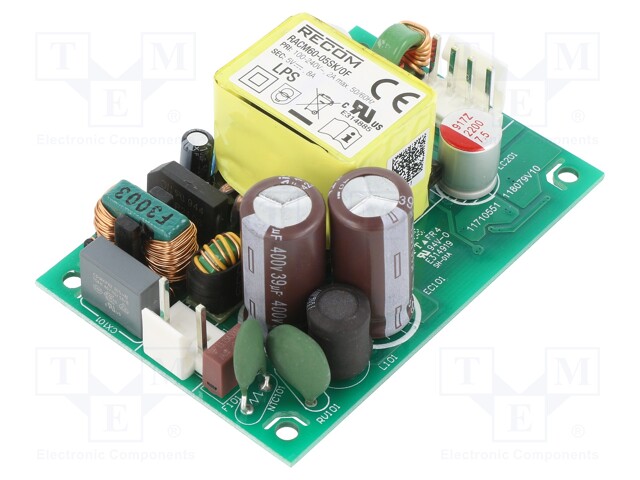 Power supply: switched-mode; open; 40W; 120÷370VDC; 80÷264VAC