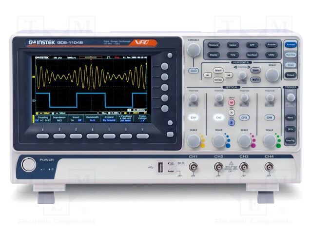 Oscilloscope: digital; Band: ≤70MHz; Channels: 4; 10Mpts; 1Gsps