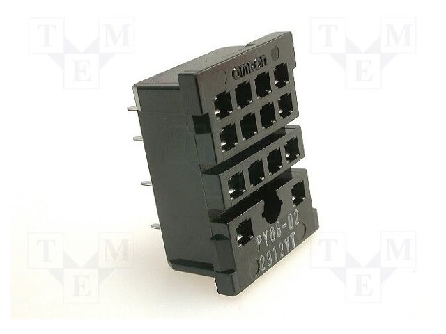 Socket; PIN: 8; 10A; 250VAC; H: 12mm; W: 22mm; Application: H3YN-2