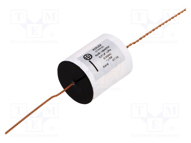 Capacitor: copper-polypropylene; 0.47uF; 600VDC; ±2%; Ø35.5x39mm