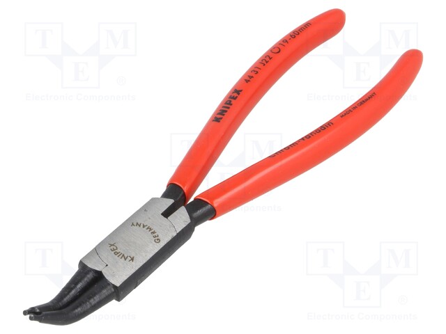 Pliers; internal circlip; Ring: internal; Pliers len: 180mm