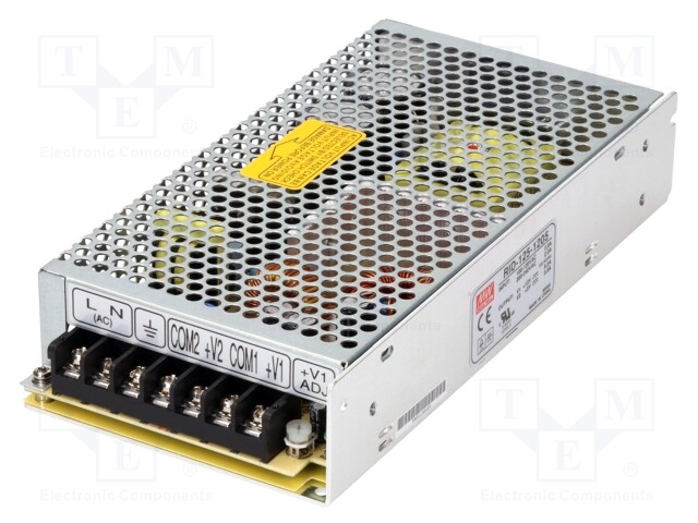 Power supply: switched-mode; modular; 125.4W; 12VDC; 199x98x38mm