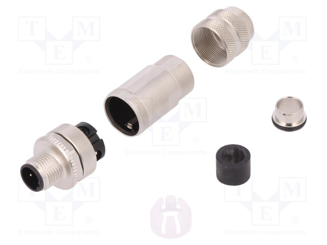 Plug; M12; PIN: 2; male; B code-Profibus; for cable; screw terminal