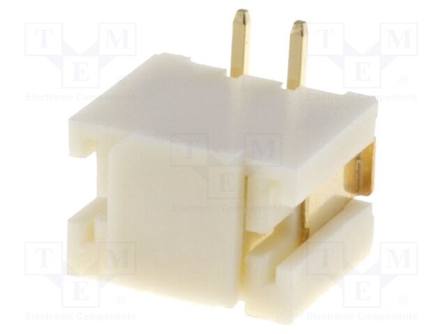 Socket; wire-board; male; 2mm; PIN: 2; SMT; 1A; tinned; -25÷85°C; 100V