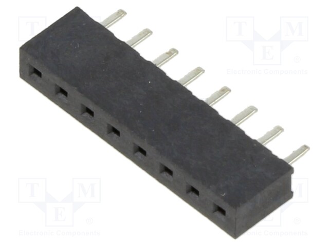 PCB Receptacle, Board-to-Board, 2 mm, 1 Rows, 8 Contacts, Through Hole Mount, M22 Series