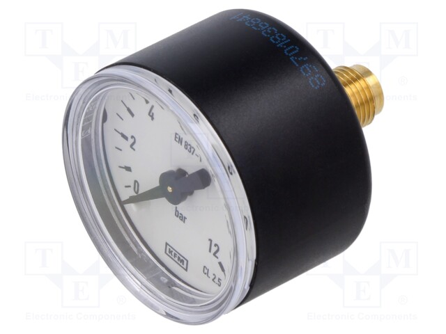 Manometer; Class: 2,5; 40mm; Thread: G 1/8 B; 0÷12bar; -20÷60°C