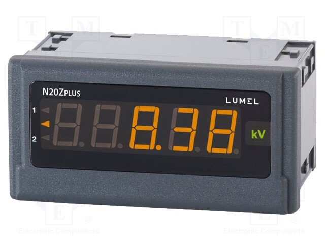 Voltmeter; digital,mounting; 1÷100V; on panel; Char: 14mm; 250g