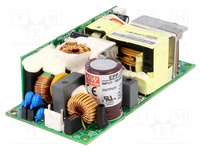 Power supply: switched-mode; 150W; 127÷370VDC; 90÷264VAC; OUT: 1