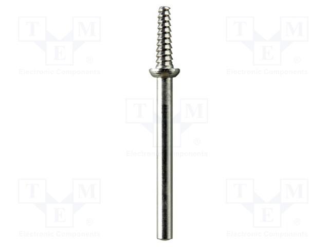 Mandrel; 3mm; Tip: threaded