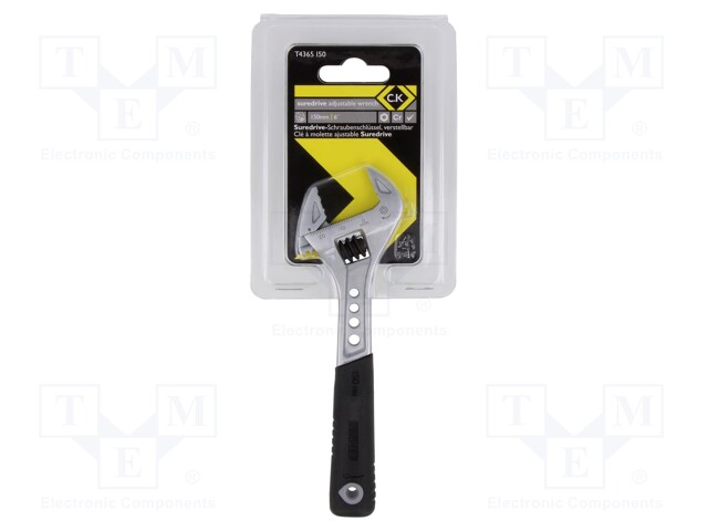 Wrench; adjustable; 150mm; Max jaw capacity: 25mm