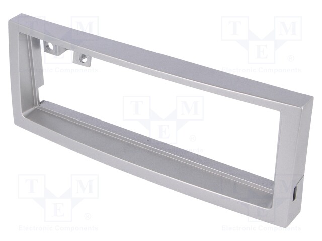 Radio mounting frame; Citroën,Peugeot; 1 DIN; light silver