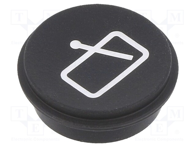 Button; Ø21mm; Pushbutton: round; black; 09