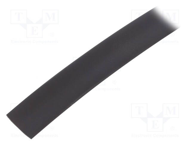 Heat shrink sleeve; glueless; 2: 1; 12.7mm; black; polyolefine