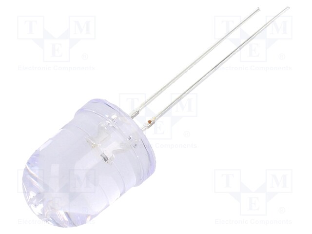 LED; 8mm; white warm; 30°; Front: convex; Pitch: 2.54mm; 2900-4000K