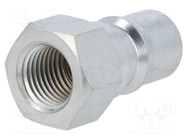 Quick connection coupling; connector pipe,double-sided; 300bar